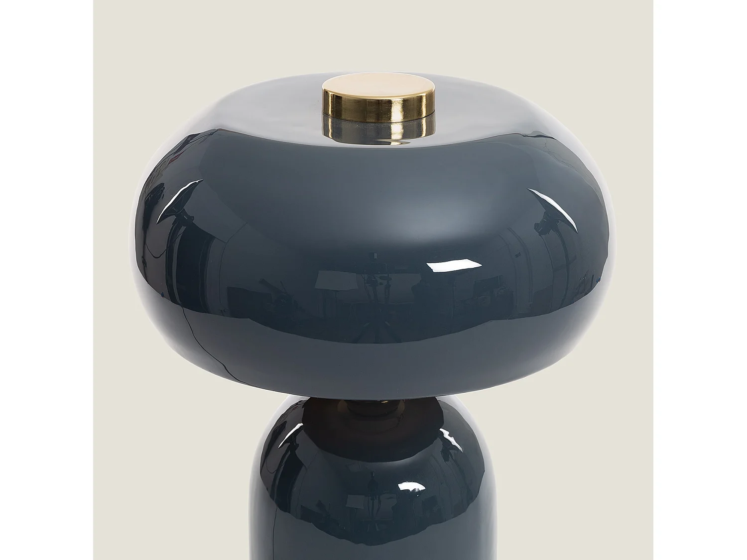 Lampe à Poser Métal Dhanuk Bleu