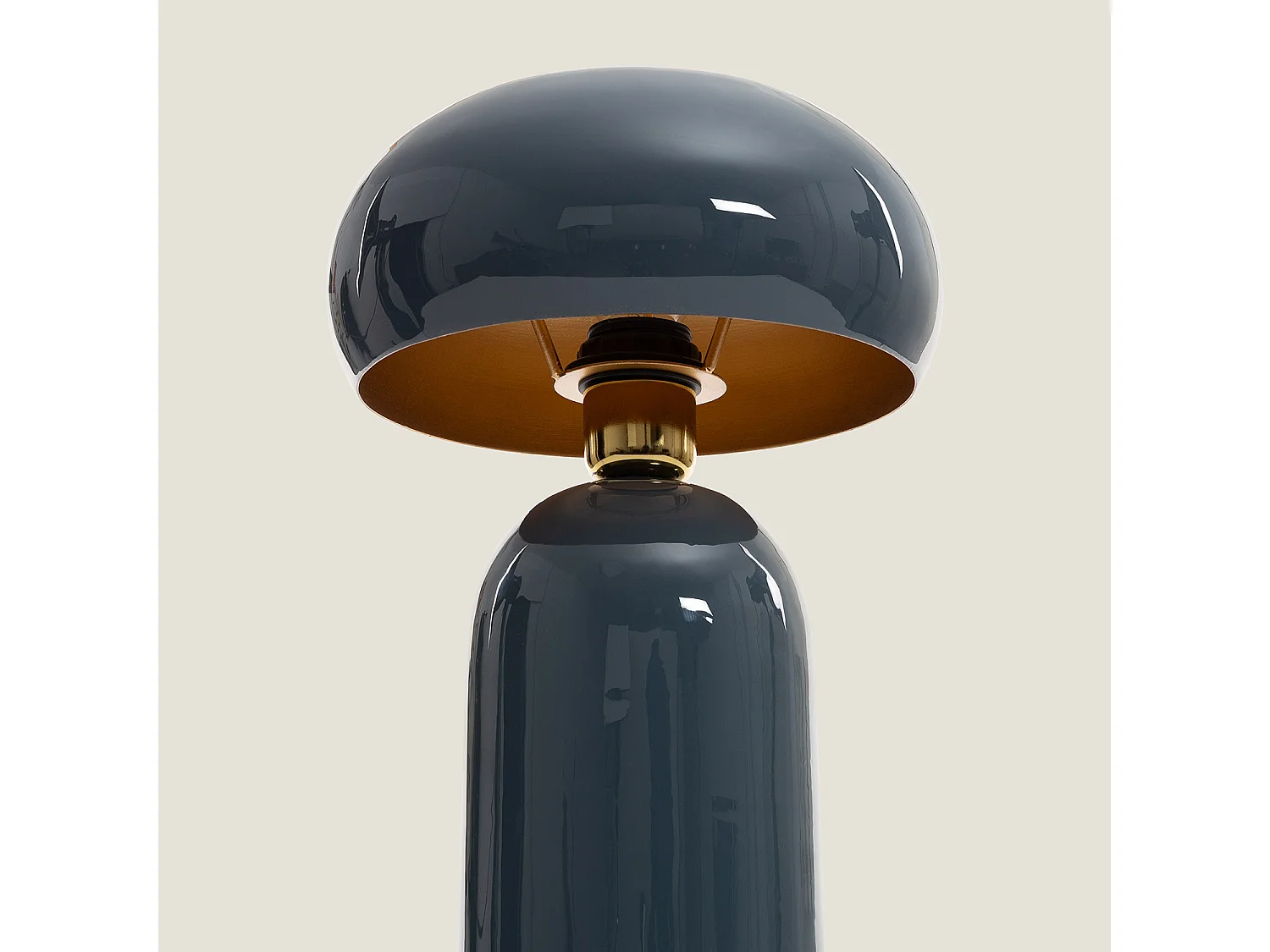 Lampe à Poser Métal Dhanuk Bleu