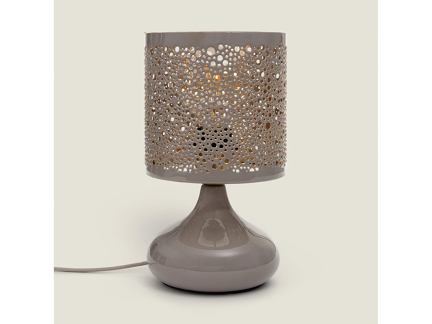 Lampada da Tavolo Metallo Harish Tortora