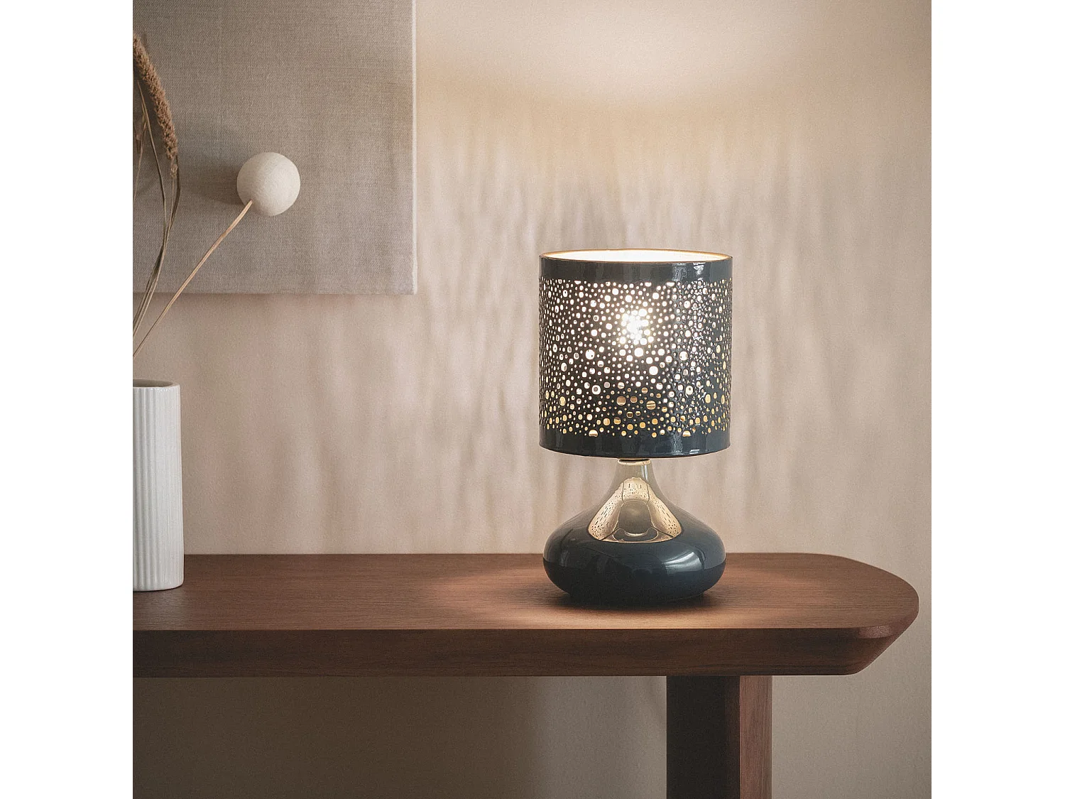 Lampe à Poser Métal Harish Taupe