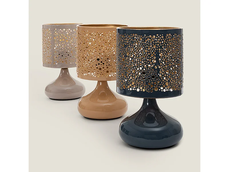 Lampe à Poser Métal Harish Taupe