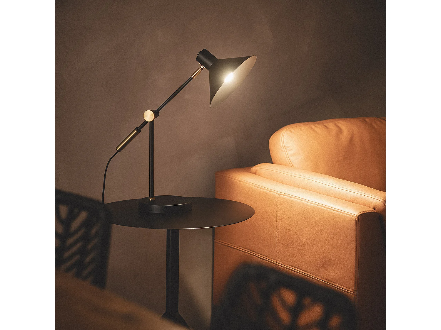 Lampe à Poser Métal Aleya Noir