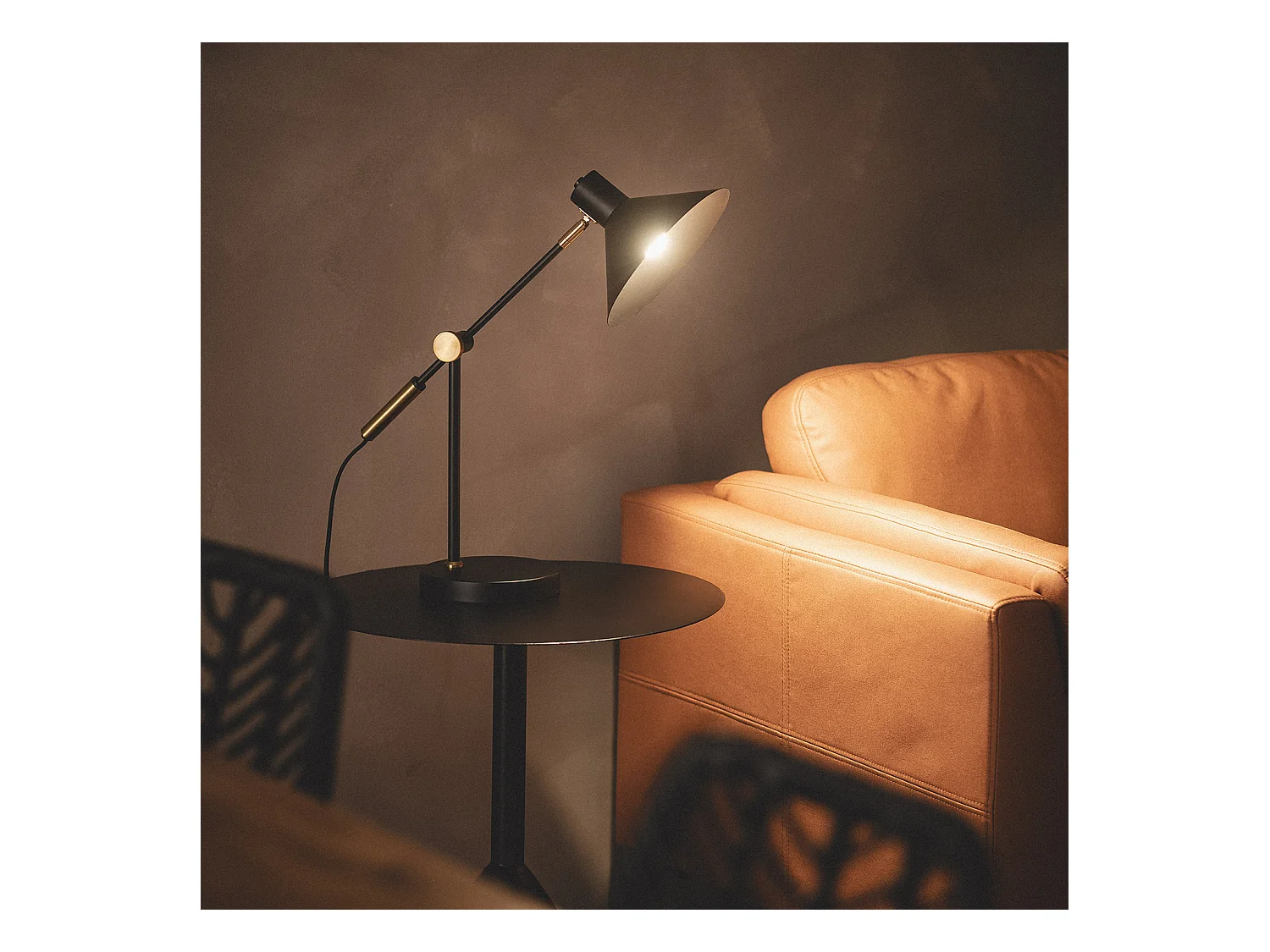 Lampe à Poser Métal Aleya Noir