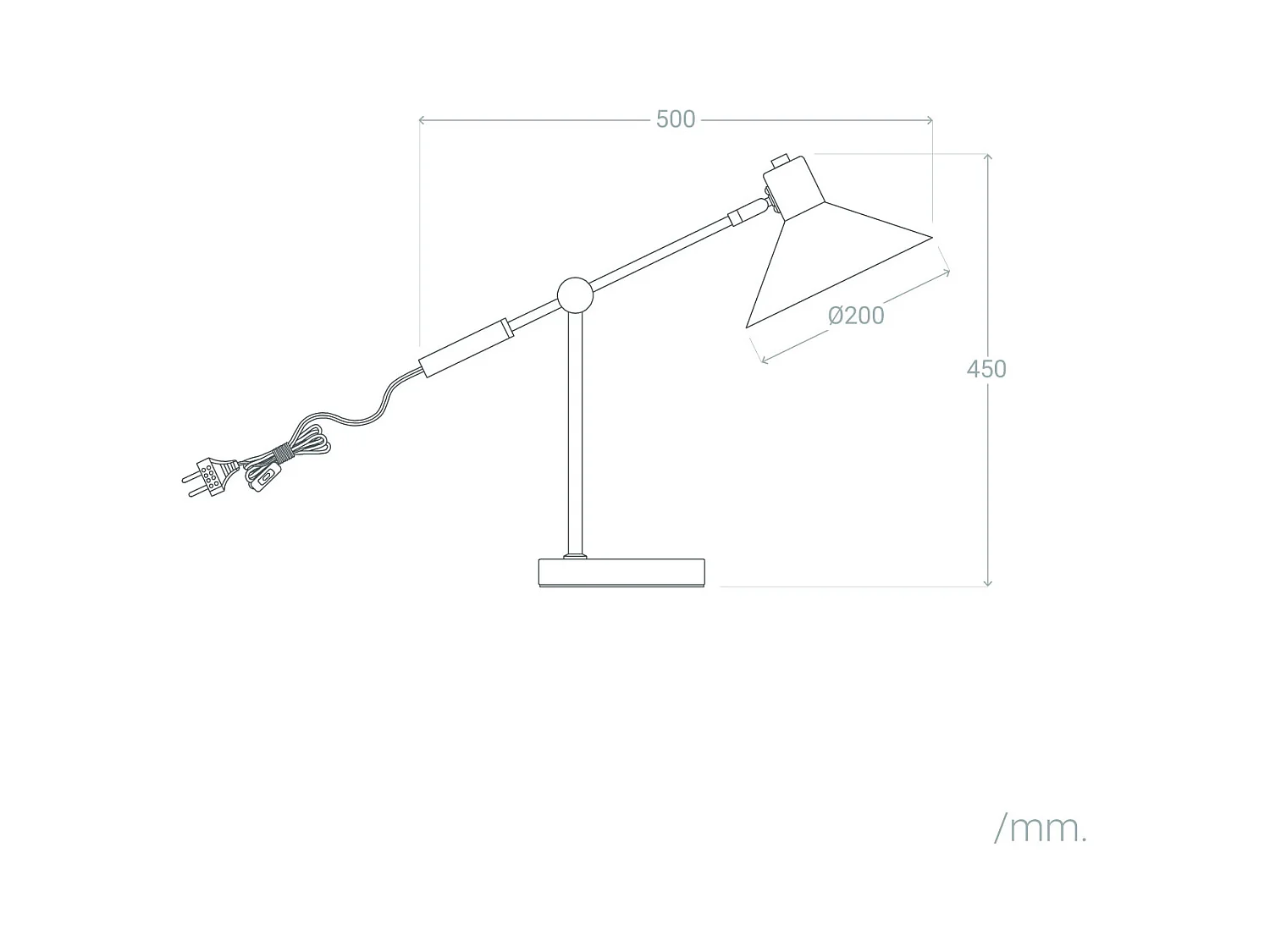 Lámpara de Mesa Metal Aleya Negro