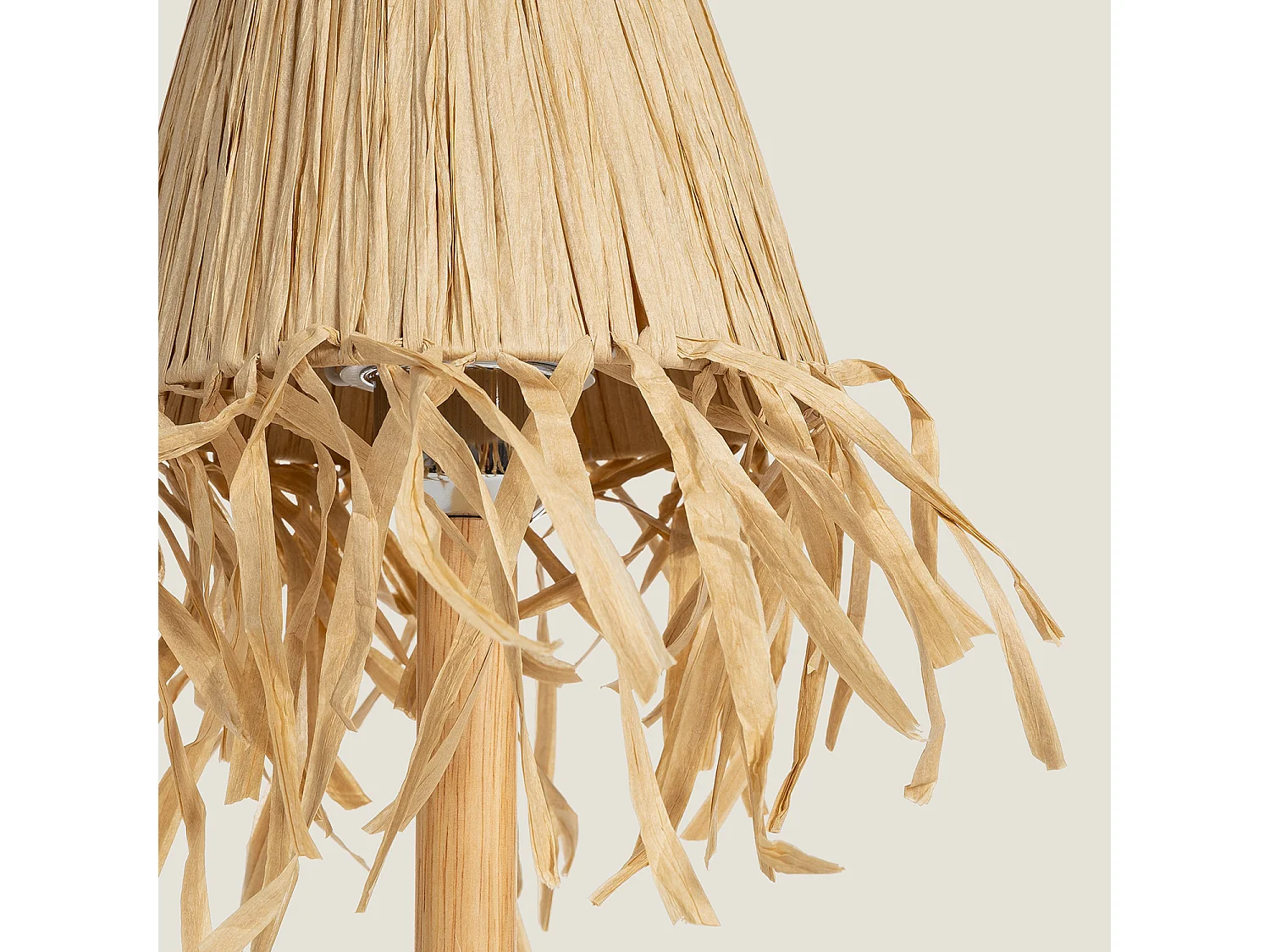 Lámpara de Mesa LED Portátil Madera con Batería USB Recargable Soure Natural