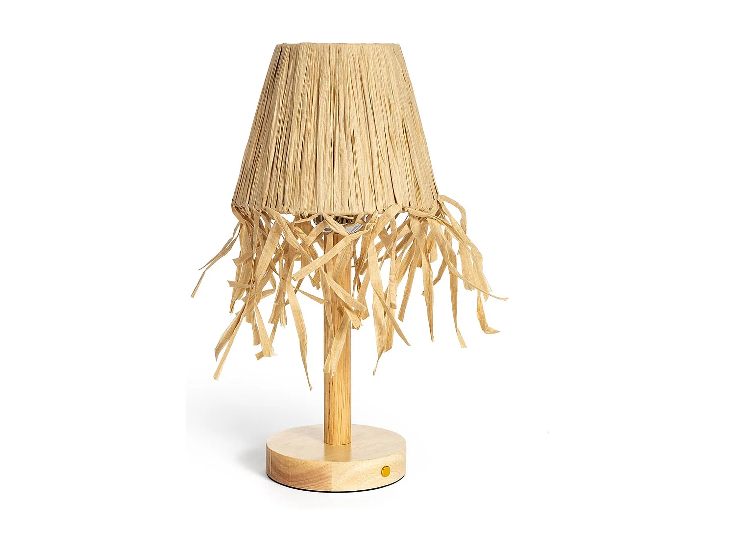 Lampada da Tavolo LED 1W Portatile in Legno con Batteria USB Ricaricabile Soure Naturale