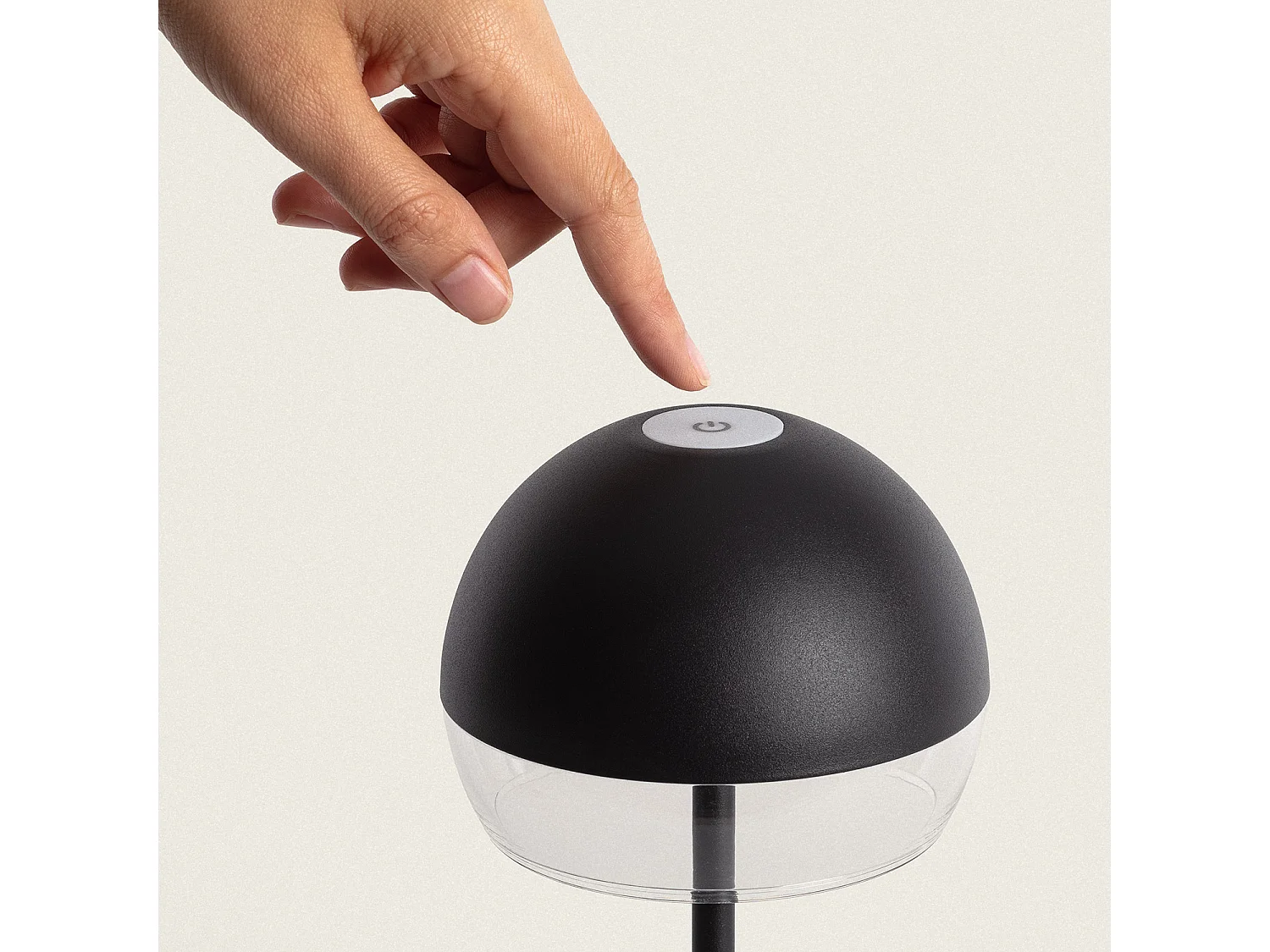 Lampada da Tavolo LED 3W Portatile per Esterni con Batteria USB Ricaricabile Adair Nero