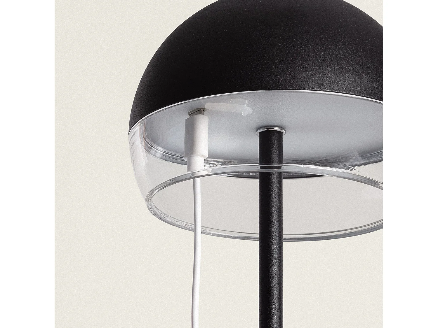 Lámpara de Mesa LED Portátil para Exterior con Batería USB Recargable Adair Negro