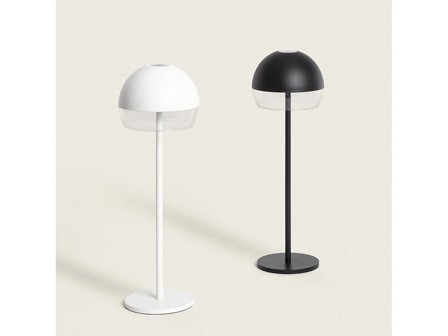 Lámpara de Mesa LED Portátil para Exterior con Batería USB Recargable Adair Blanco