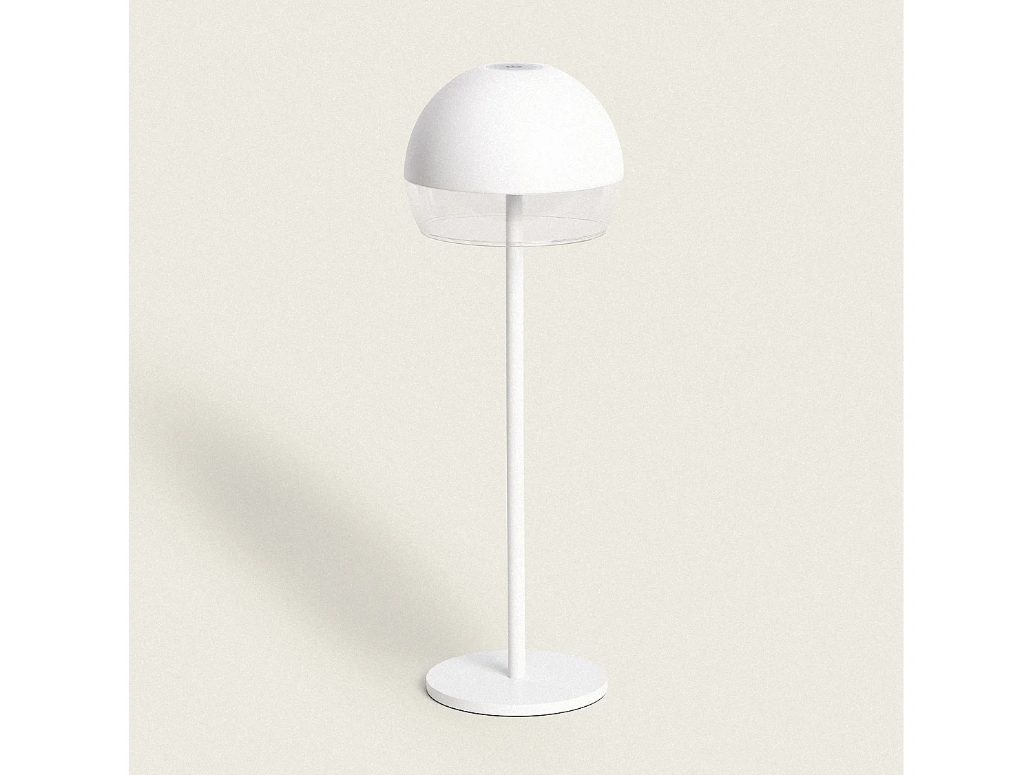 Lámpara de Mesa LED Portátil para Exterior con Batería USB Recargable Adair Blanco