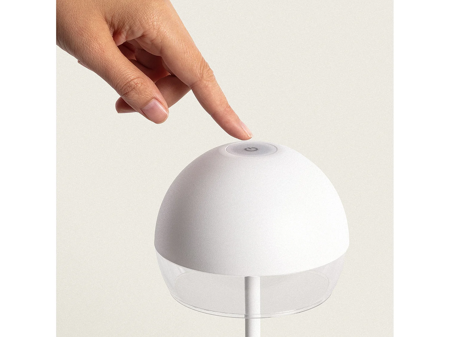 Lámpara de Mesa LED Portátil para Exterior con Batería USB Recargable Adair Blanco