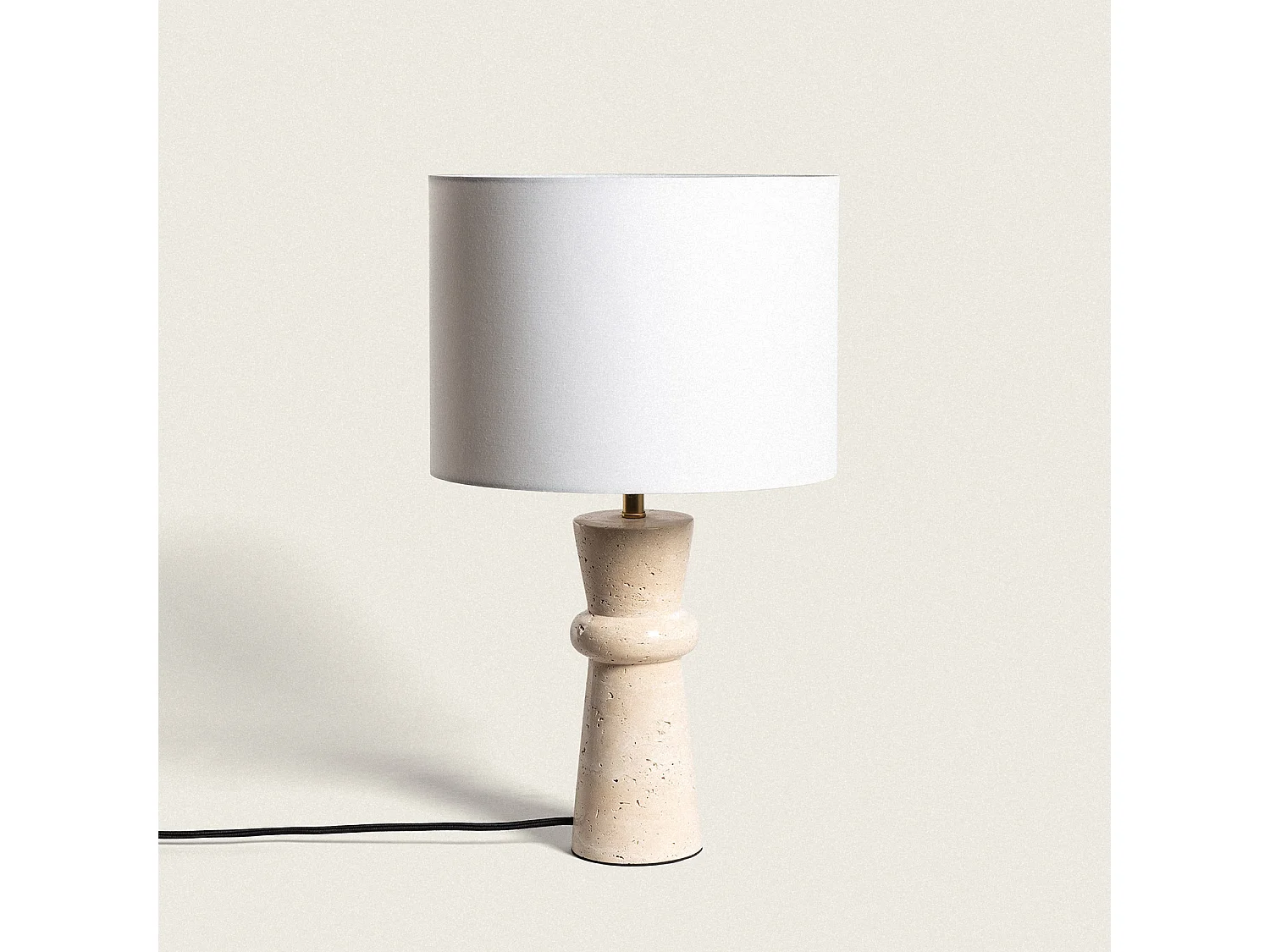 Lampada da Tavolo Travertino Bittor Beige