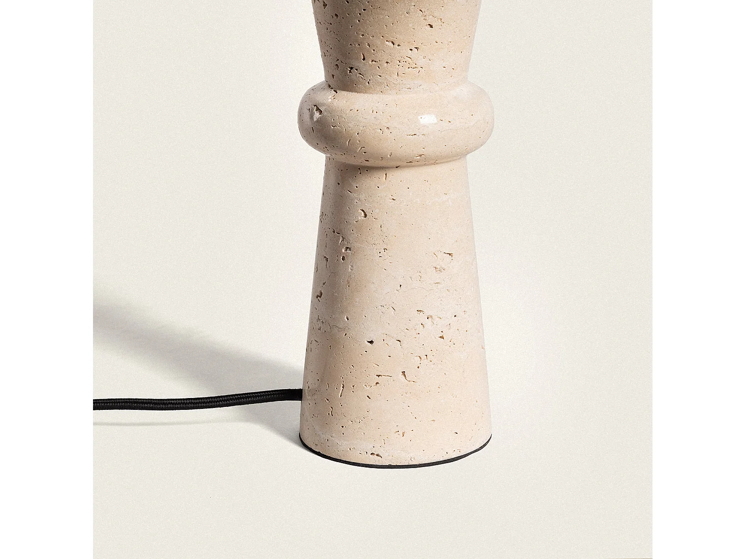 Lampada da Tavolo Travertino Bittor Beige