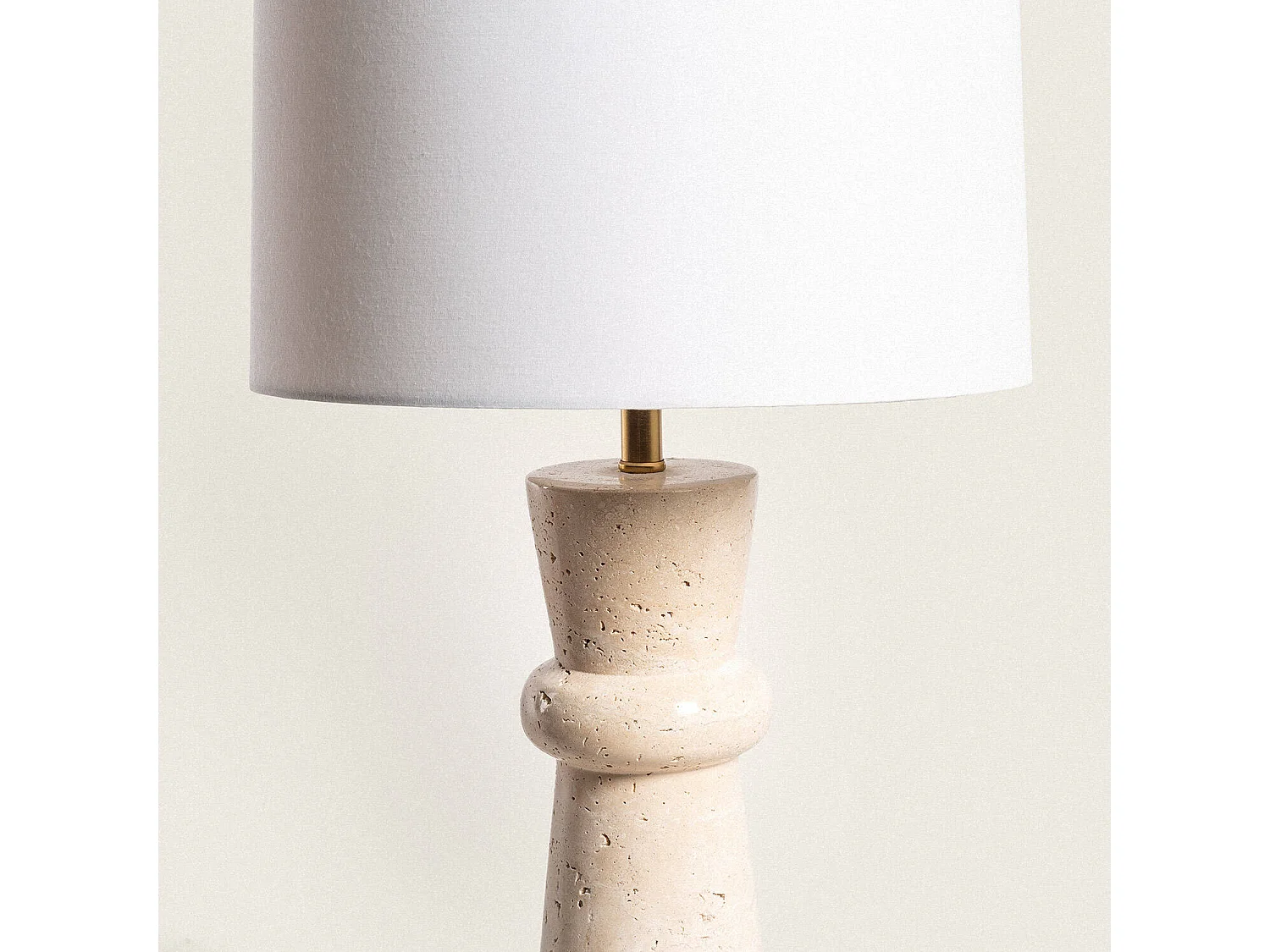 Lampada da Tavolo Travertino Bittor Beige