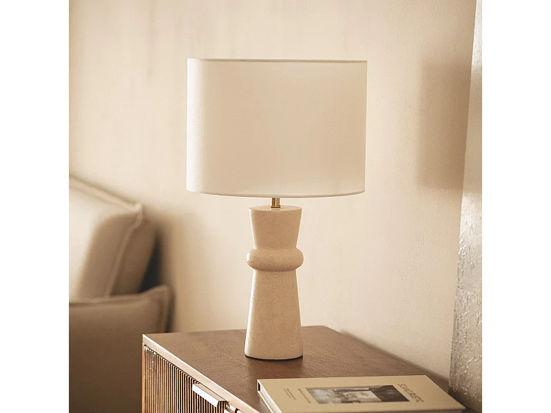 Lampe à poser Travertino Bittor Beige