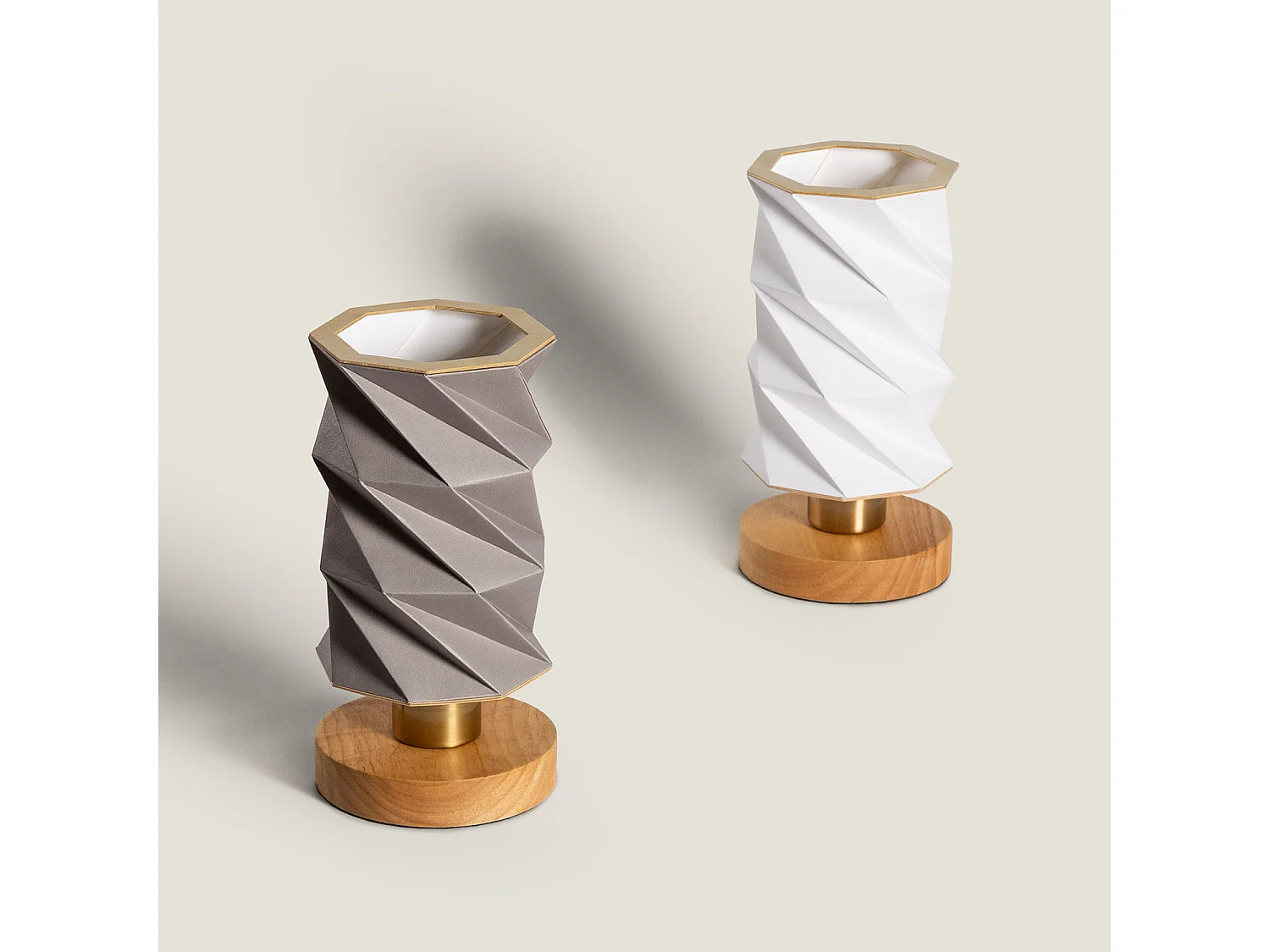 Lampe à Poser Bois Hiva Blanc