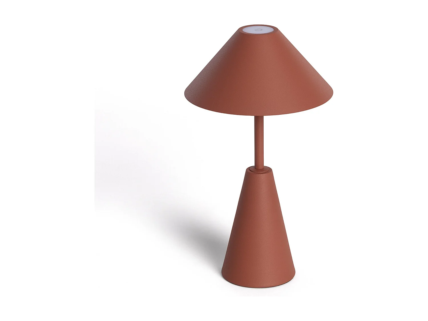 Lampada da Tavolo LED Portatile 3W per Esterni Metallo con Batteria Ricaricabile Chamle Marrone