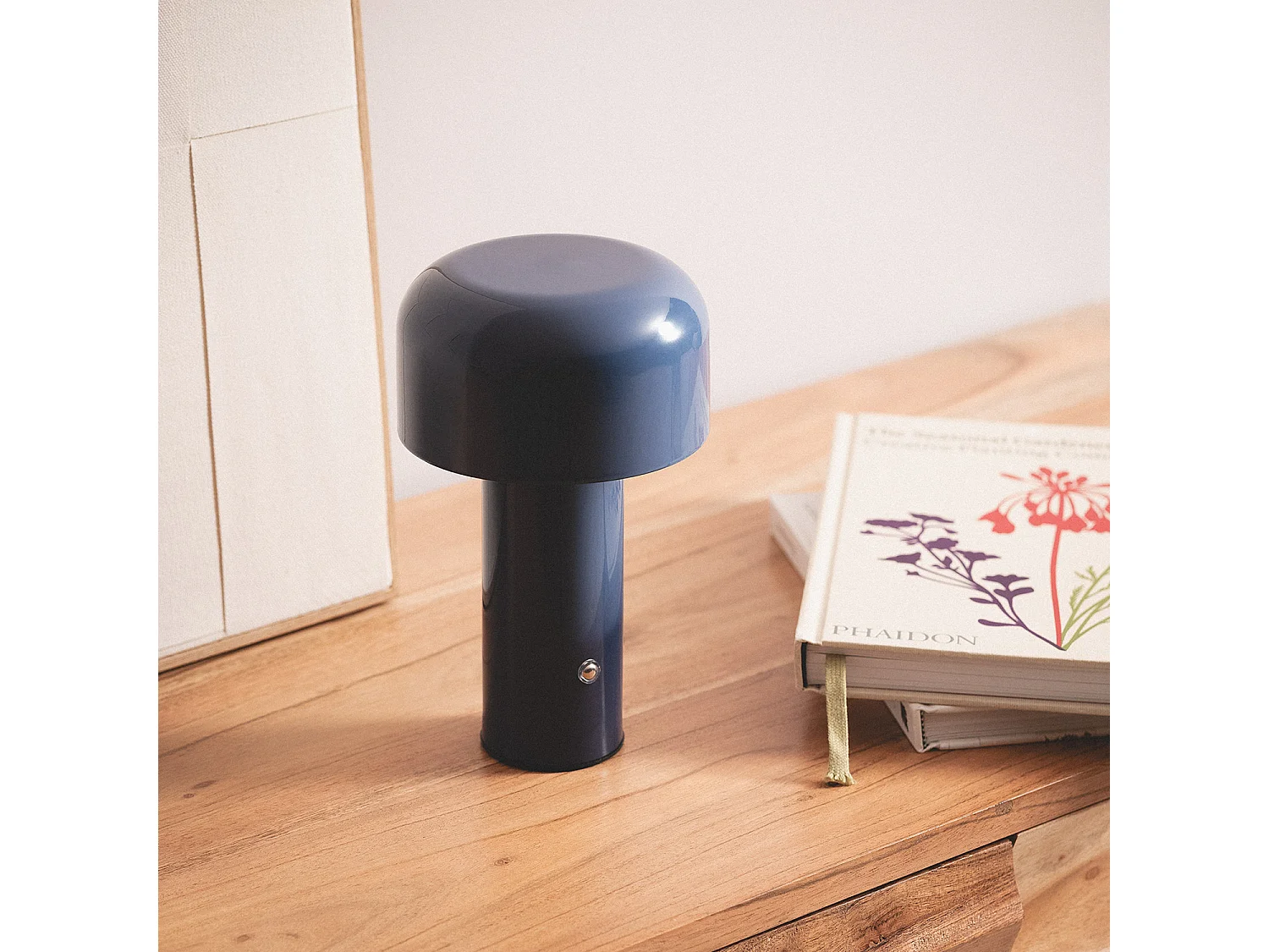 Lampada da Tavolo LED 2W Portatile Metallo con Batteria USB Ricaricabile Zaipi Azzurro