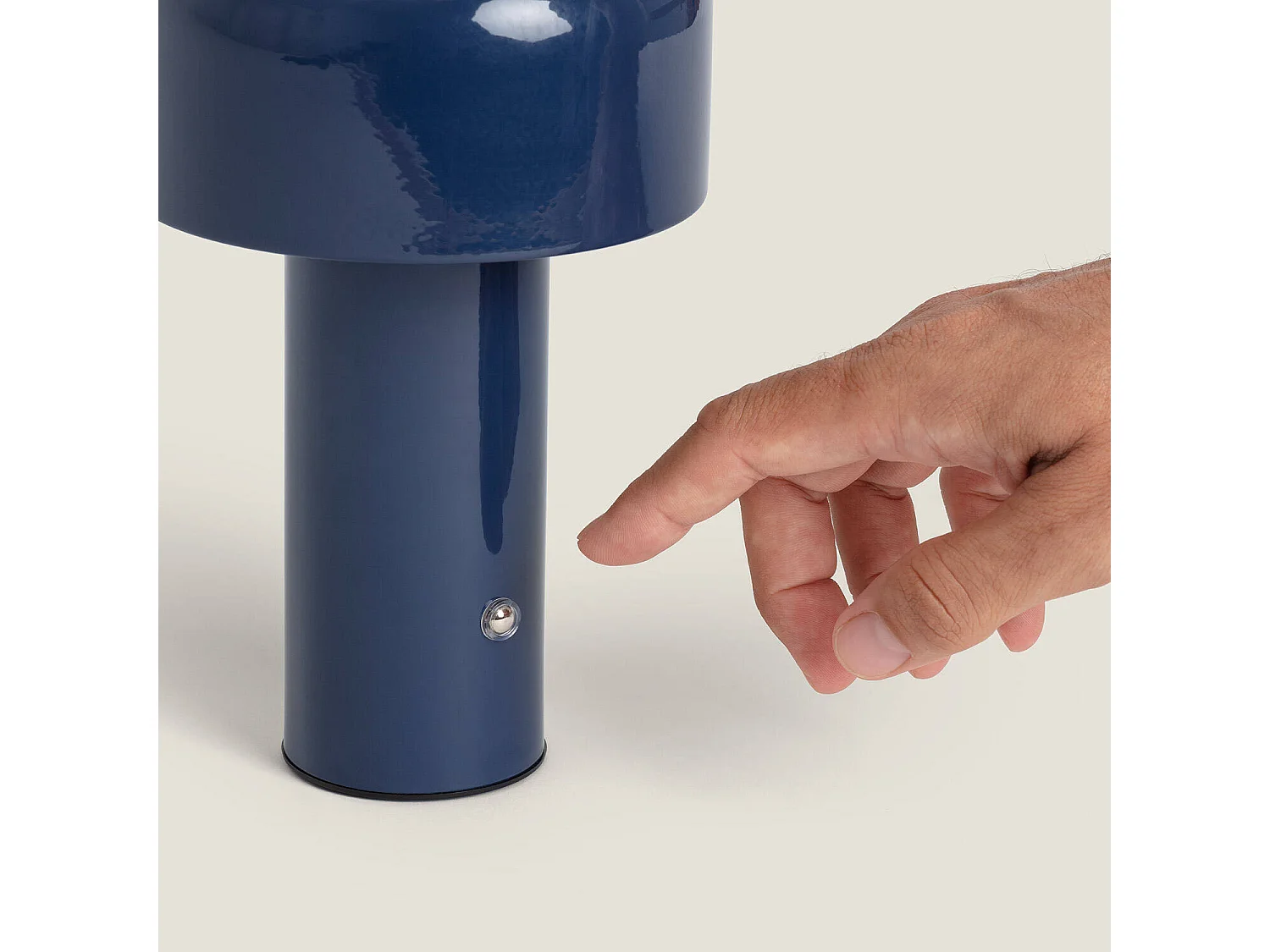 Lampe à Poser LED 2W Portable Métal avec Batterie USB Rechargeable Zaipi Bleu