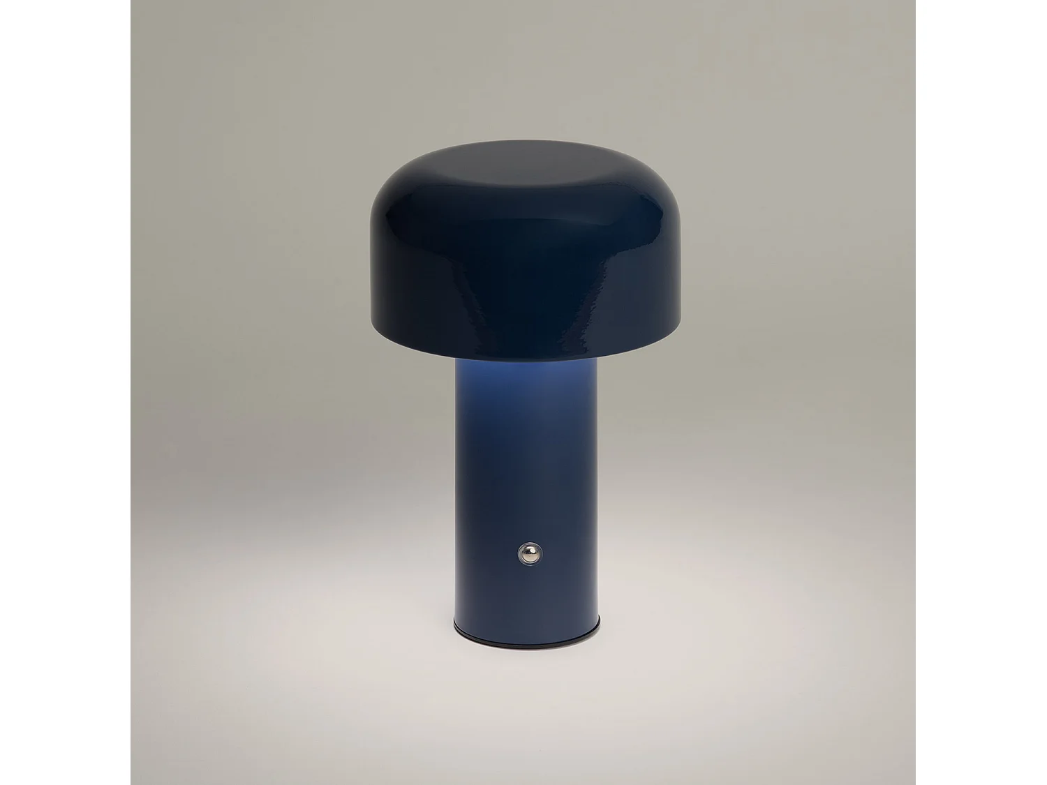 Lampada da Tavolo LED 2W Portatile Metallo con Batteria USB Ricaricabile Zaipi Azzurro