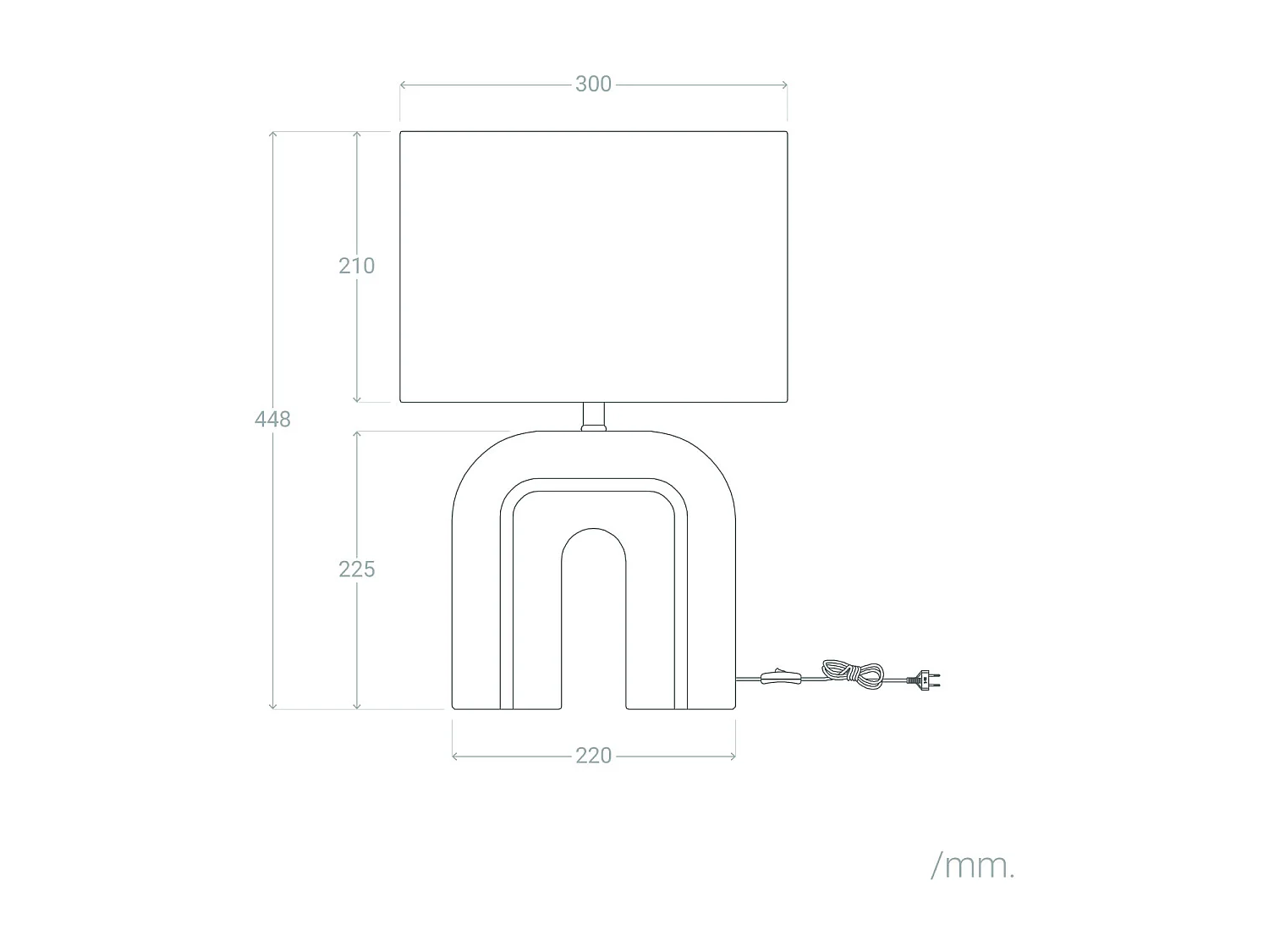 Lampe à Poser Résine et Lin Cira Blanc Gardénia