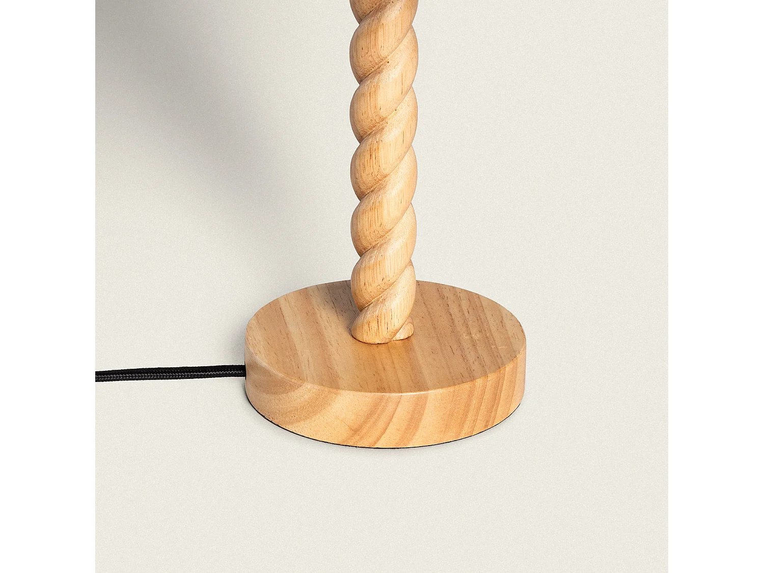 Lampada da Tavolo Legno Moorea Grigio