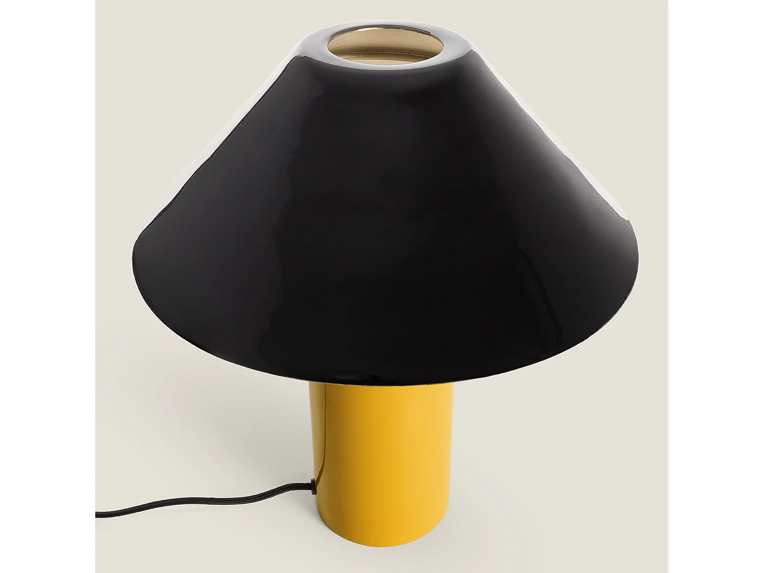 Lampada da Tavolo Metallo Brijesh Giallo