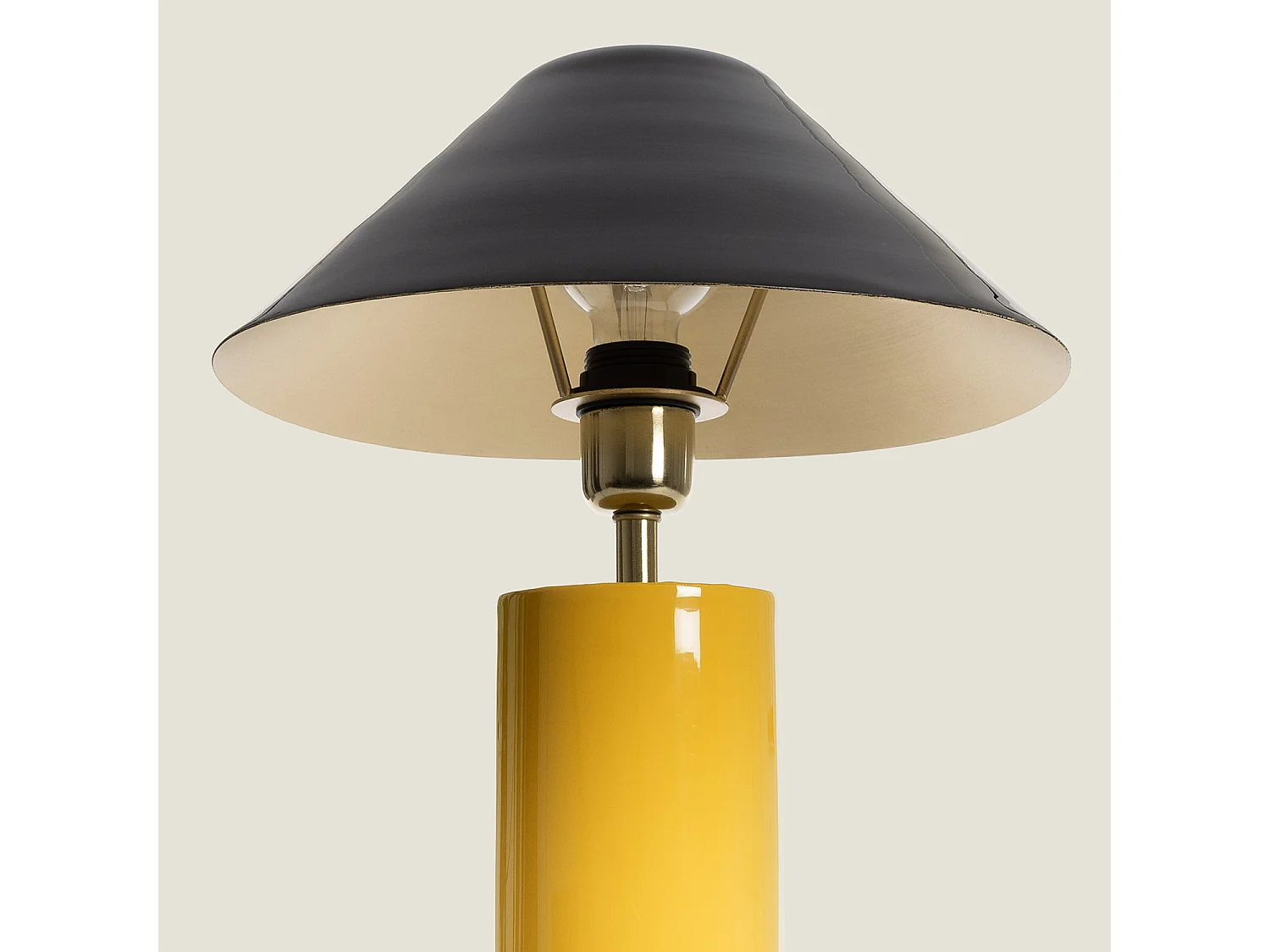 Lampada da Tavolo Metallo Brijesh Giallo
