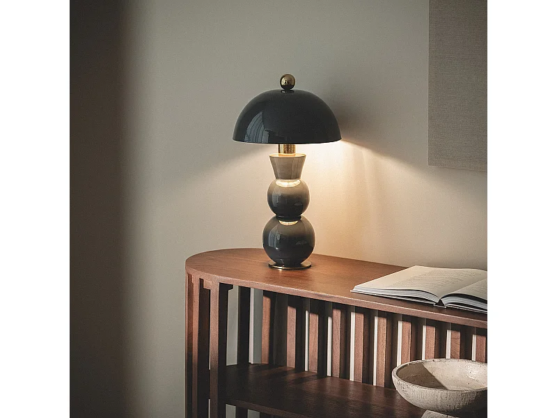 Lampada da Tavolo Metallo Onkar Azzurro