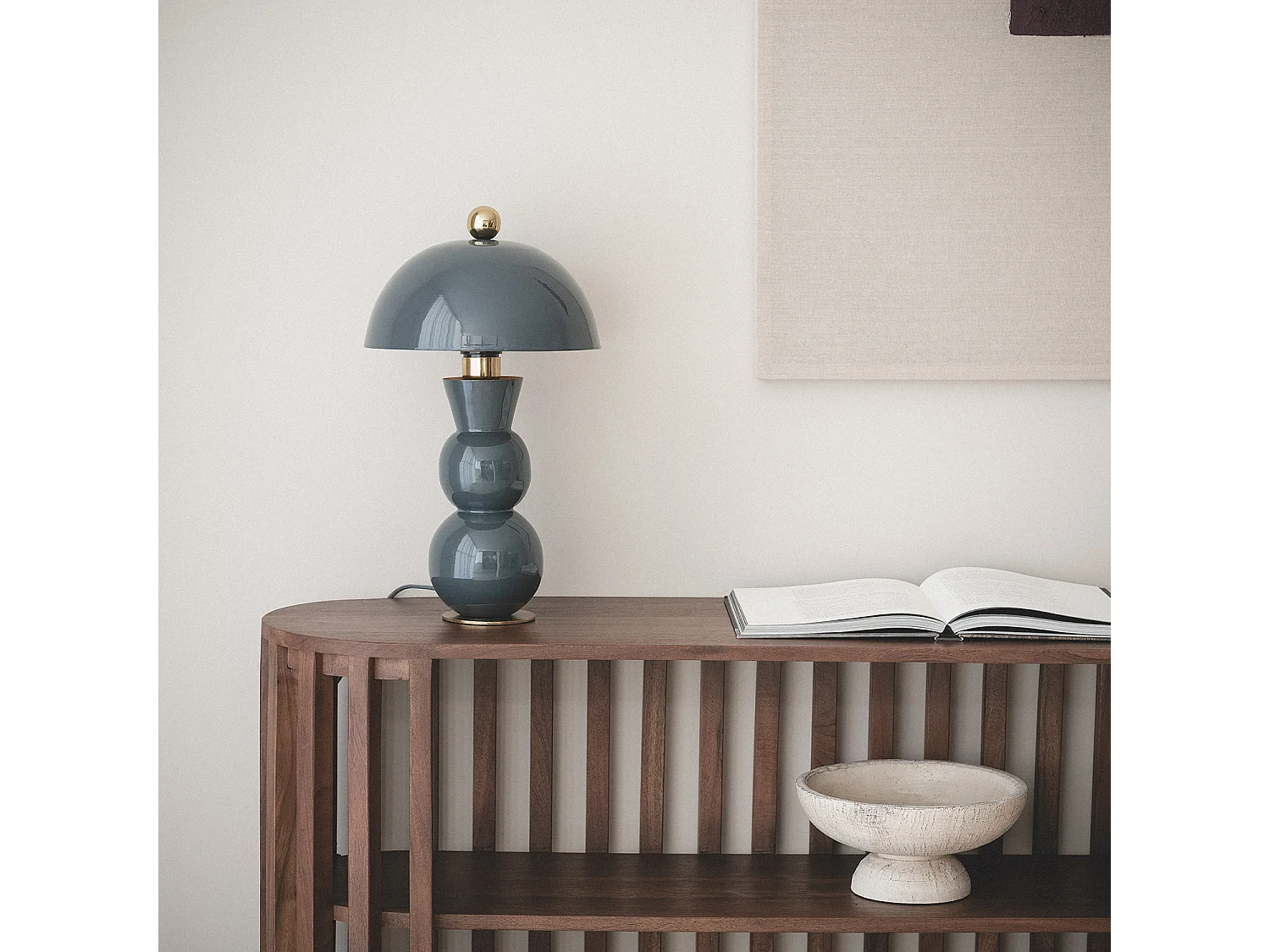 Lampe à Poser Métal Onkar Bleu