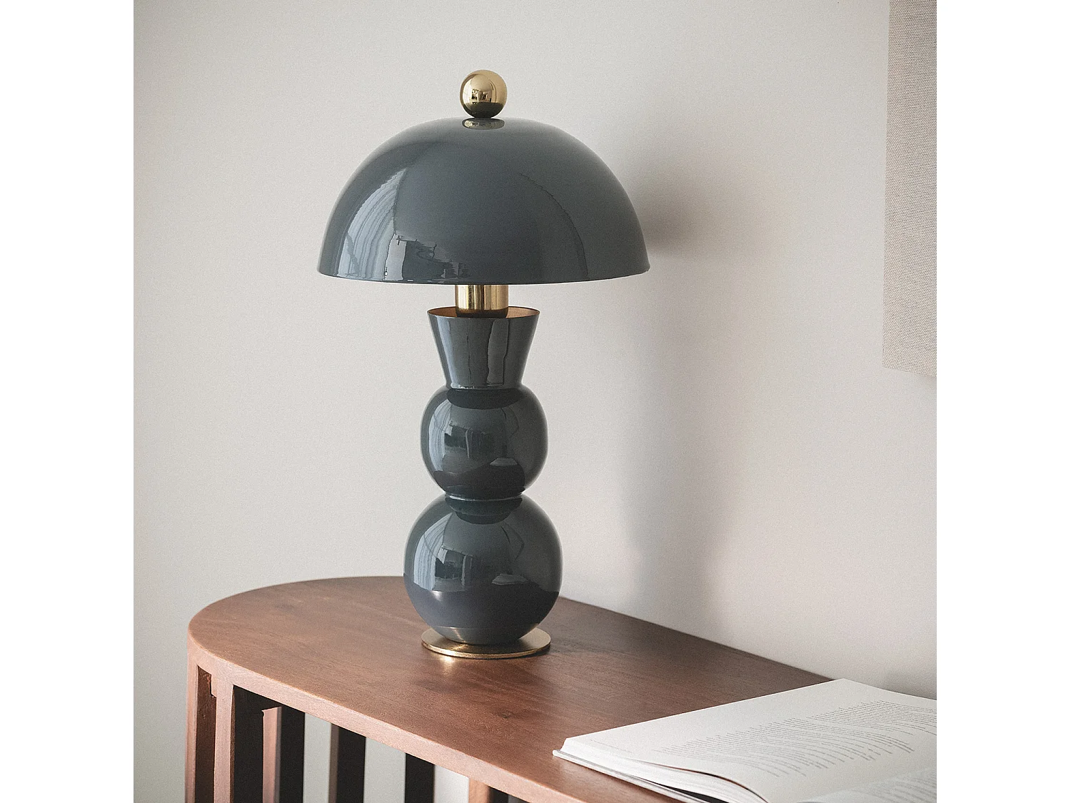 Lampe à Poser Métal Onkar Bleu