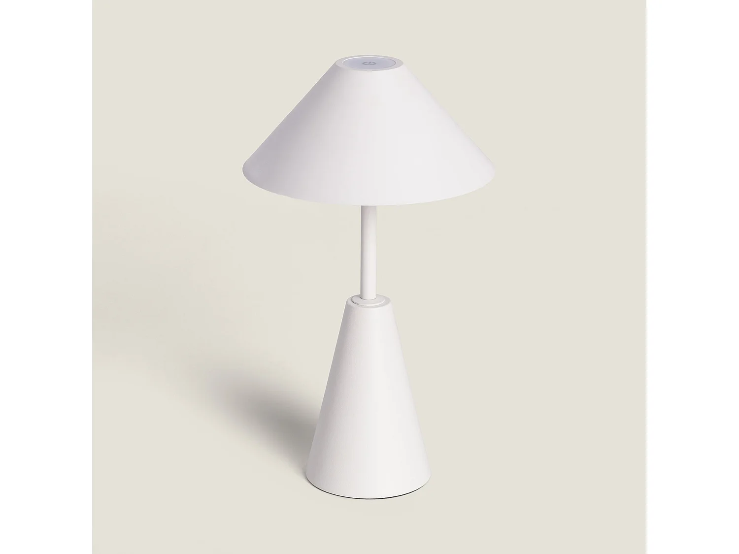 Lampe à Poser Métal LED 3W avec Batterie USB Rechargeable Chamle Blanc