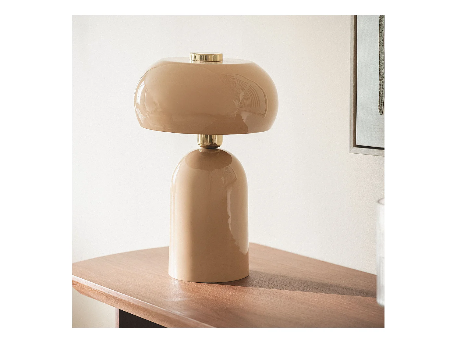Lampe à Poser Métal Dhanuk Beige