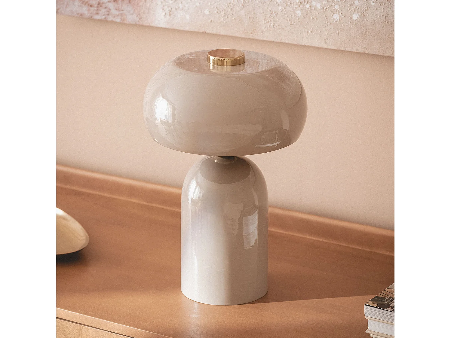 Lampe à Poser Métal Dhanuk Beige