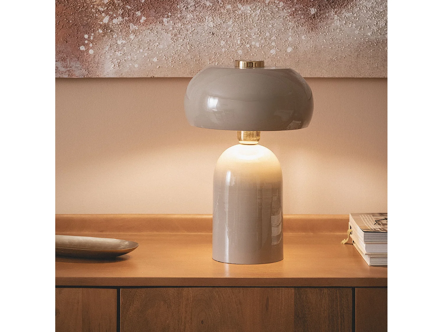 Lampe à Poser Métal Dhanuk Beige