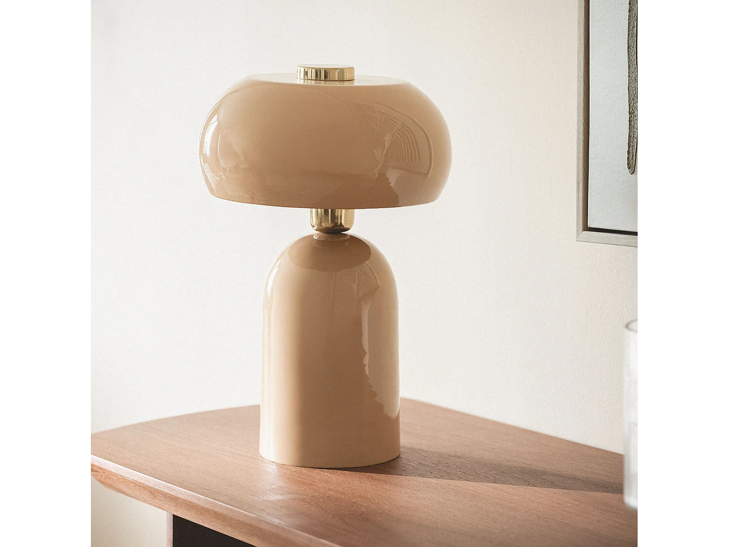 Lampe à Poser Métal Dhanuk Beige