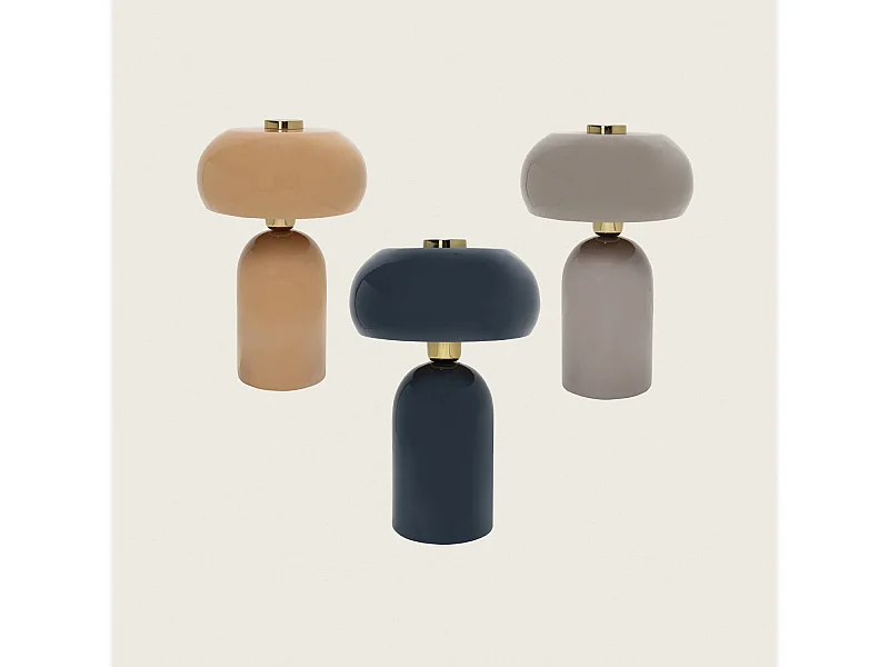 Lampe à Poser Métal Dhanuk Beige