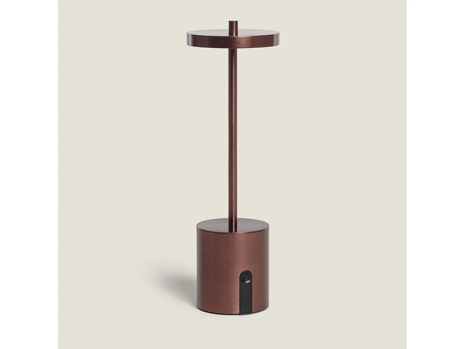 Lampada da Tavolo LED Portatile per Esterni Metallo con Batteria USB Ricaricabile Jawania Bronzo
