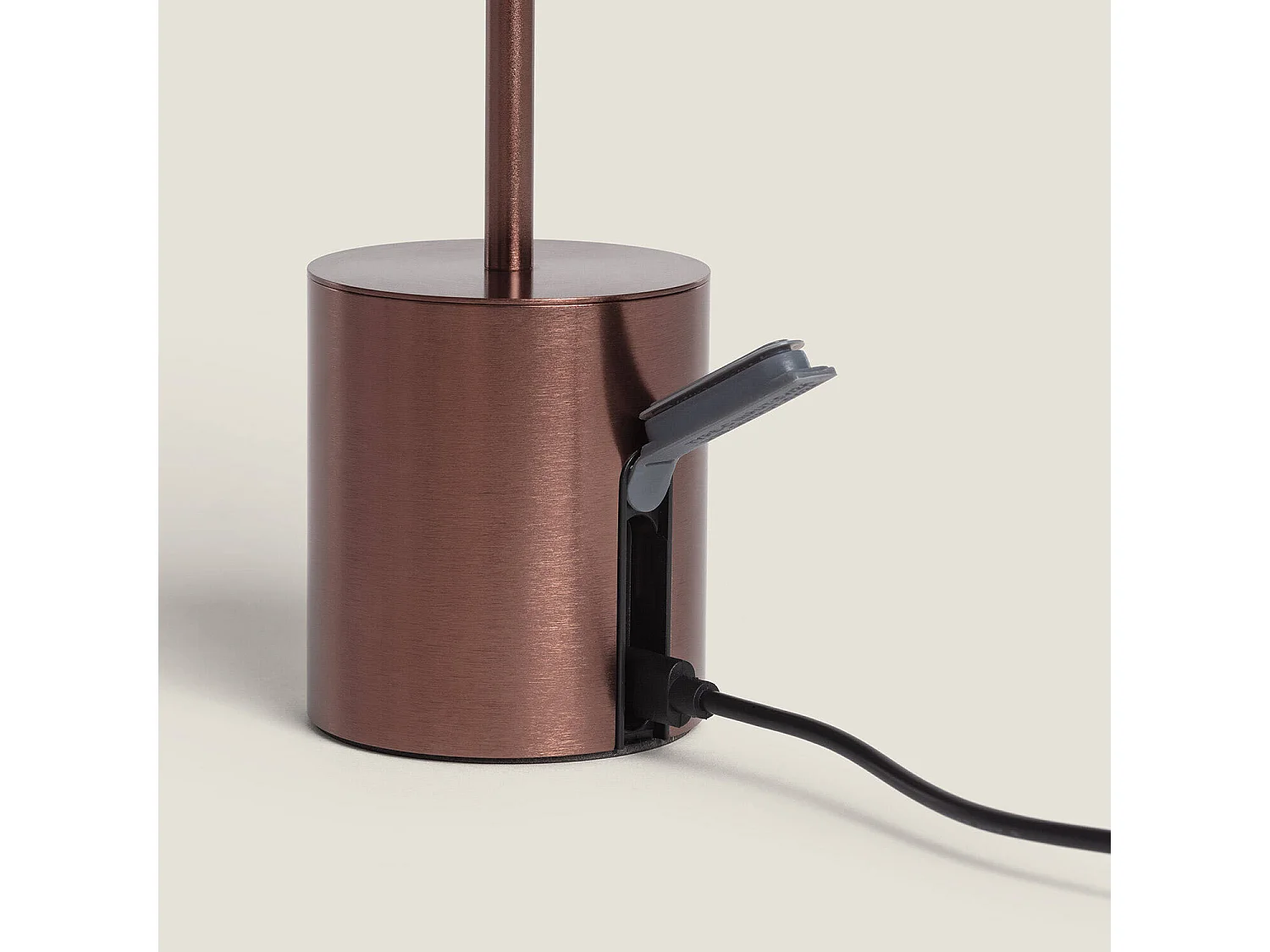 Lampada da Tavolo LED Portatile per Esterni Metallo con Batteria USB Ricaricabile Jawania Bronzo