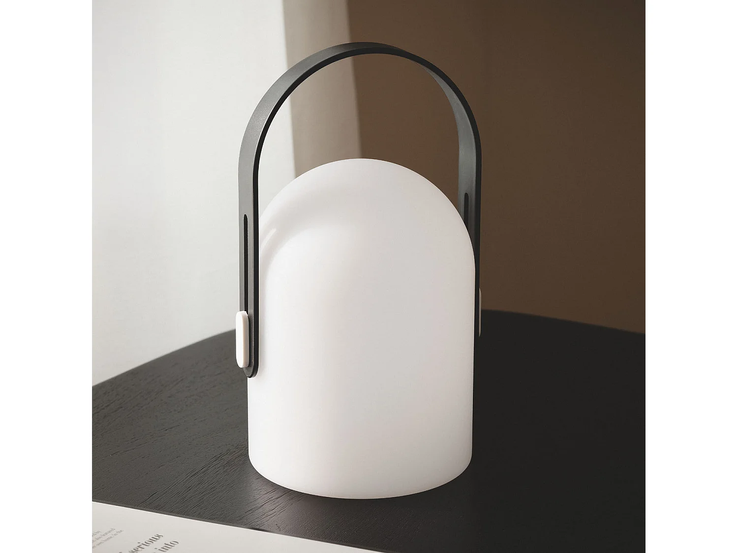 Lampada da Tavolo LED 3W Portatile con Batteria USB Ricaricabile Akira Nero