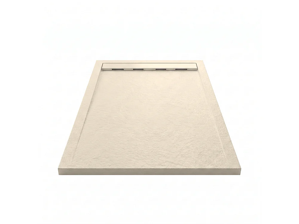 Plato de ducha pizarra RIBERA crema  70x120cm rejilla color