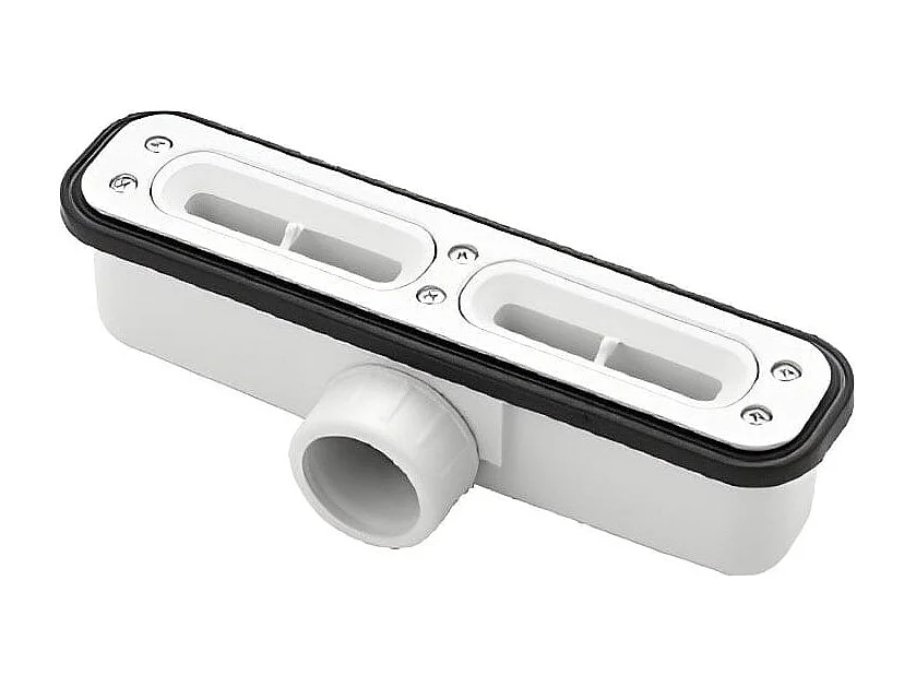 Receveur de douche 90x170cm extra plat RIBERA en résine surface ardoisée beige Grille beige