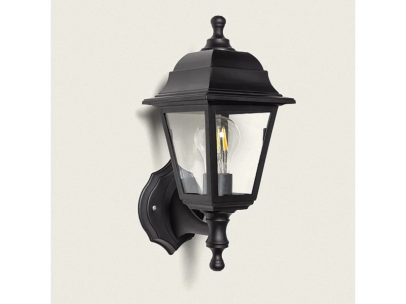 Lámpara de Pared Exterior Sennen Negro Negro