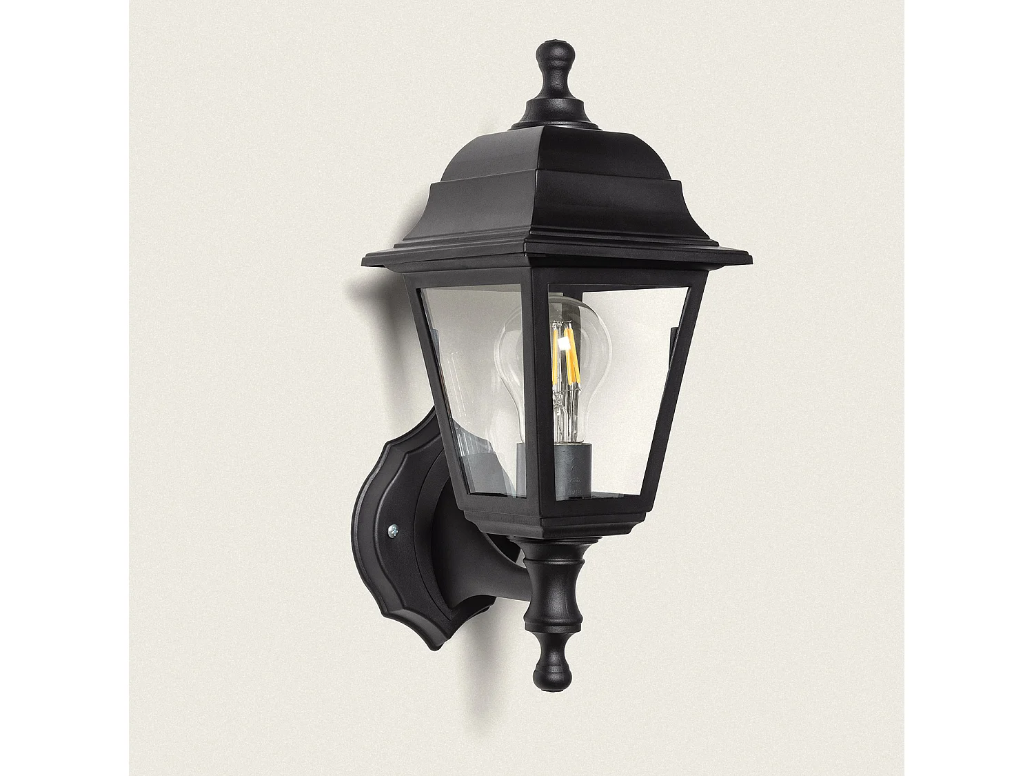 Lampe Murale Extérieure Sennen Noire Noir