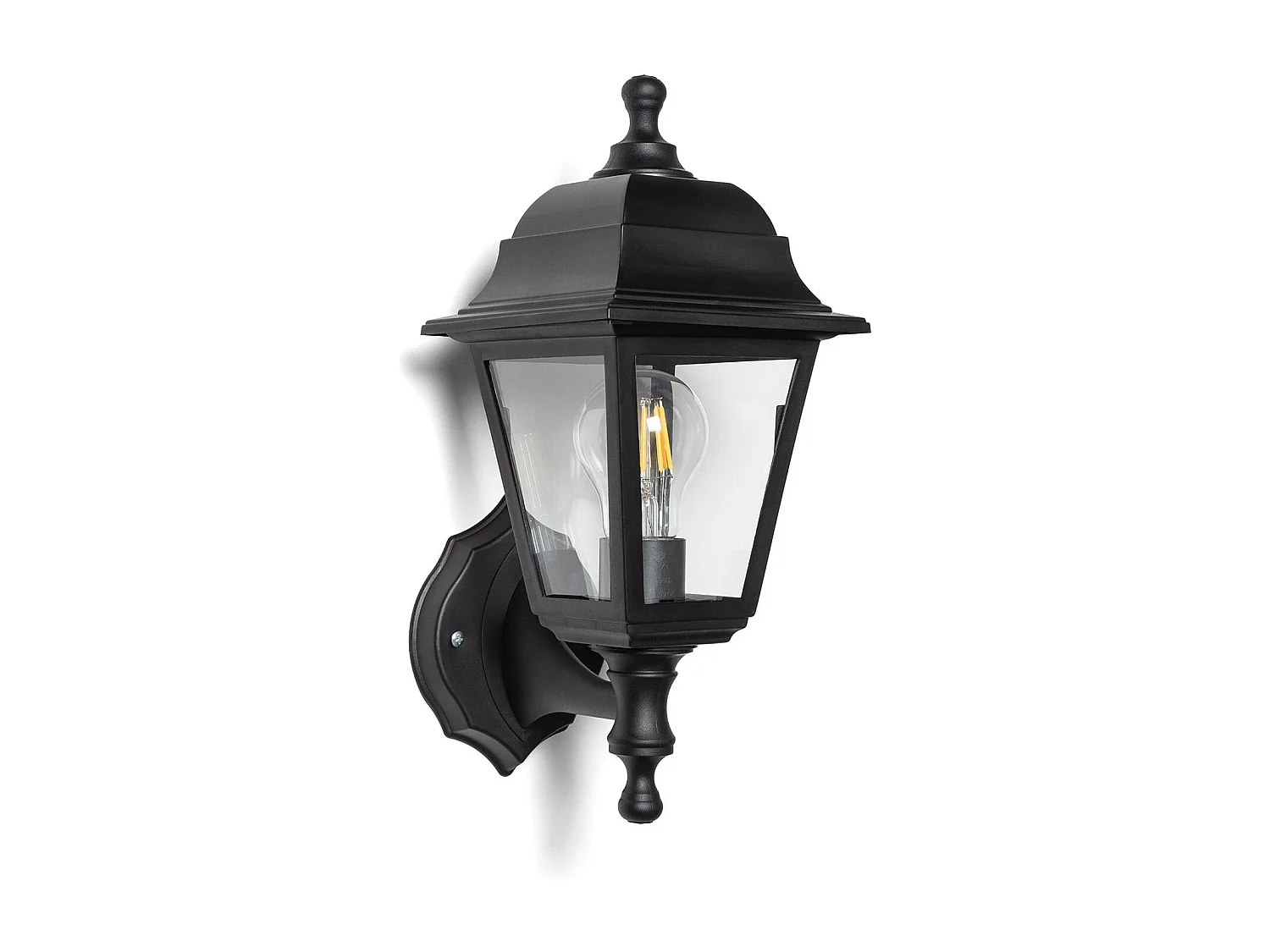Lampe Murale Extérieure Sennen Noire Noir