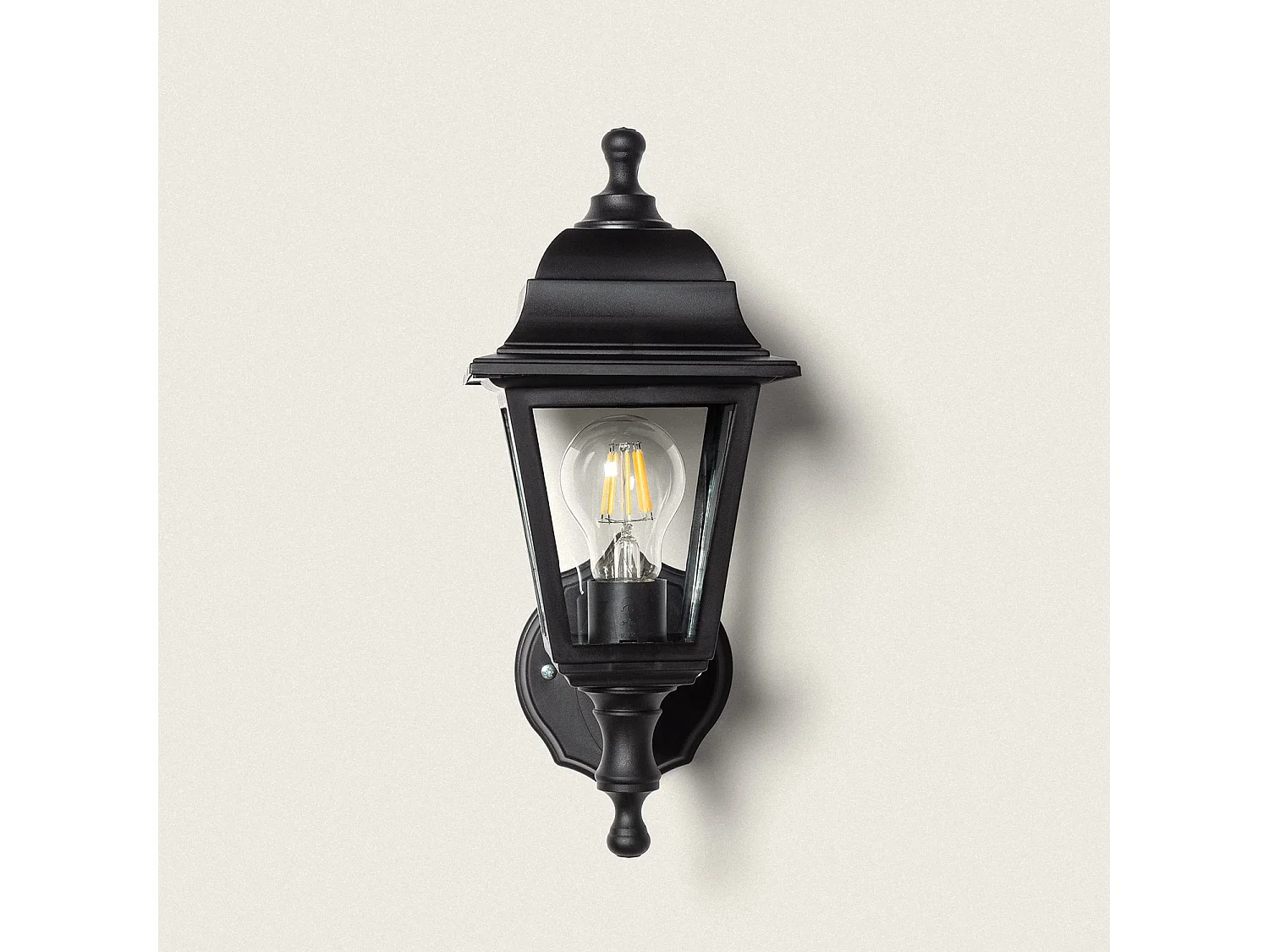 Lampe Murale Extérieure Sennen Noire Noir