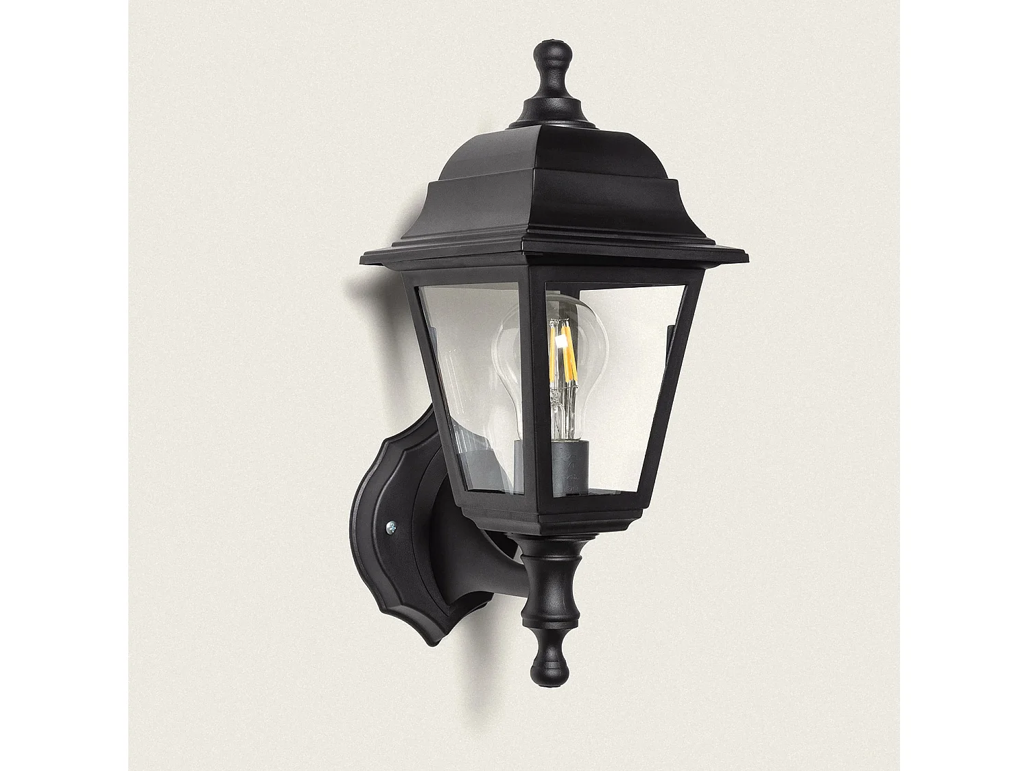 Lampe Murale Extérieure Sennen Noire Noir
