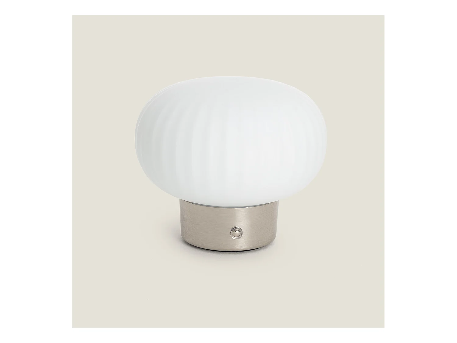 Lampe à Poser LED 2W Portable avec Batterie USB Rechargeable Aluzna Nickel