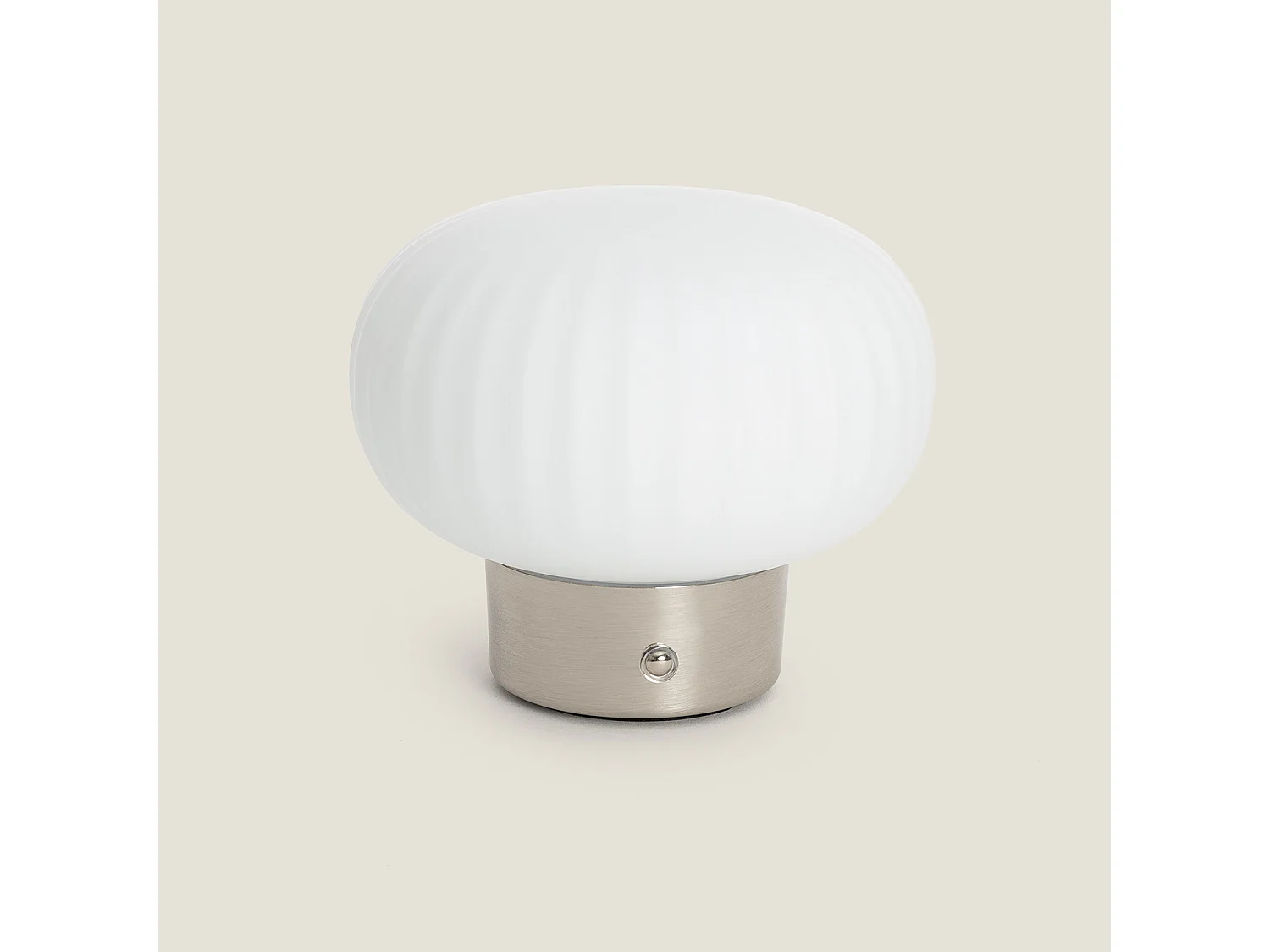 Lampada da Tavolo LED 2W Portatile con Batteria USB Ricaricabile di Aluzna Nichel