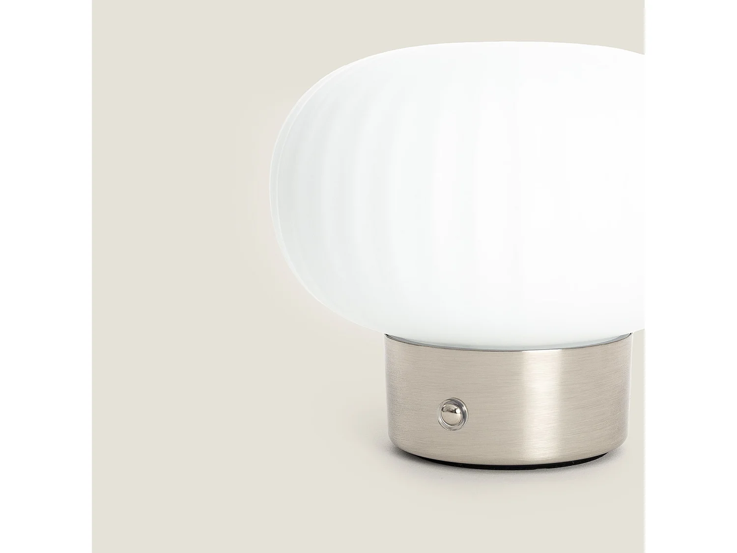 Lampada da Tavolo LED 2W Portatile con Batteria USB Ricaricabile di Aluzna Nichel